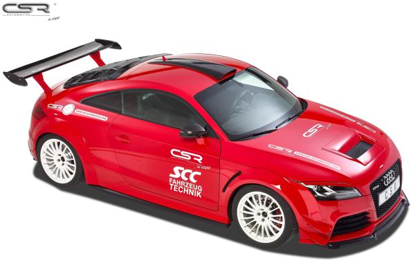CSR Frontspoiler | Cup-Spoilerlippe mit ABE für Audi TT RS 8J CSL226-G Glossy schwarz Hochglanz (keine Lackierung erforderlich)