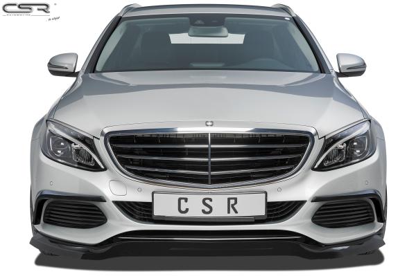 CSR Frontspoiler | Cup-Spoilerlippe mit ABE für Mercedes-Benz C-Klasse 205 CSL227-L schwarz matt (Lackierung erforderlich)