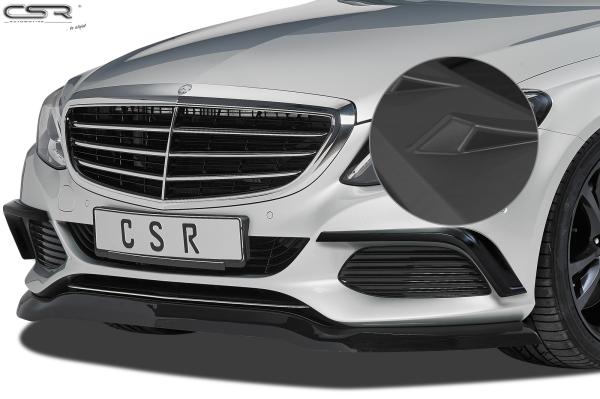 CSR Frontspoiler | Cup-Spoilerlippe mit ABE für Mercedes-Benz C-Klasse 205 CSL227-L schwarz matt (Lackierung erforderlich)