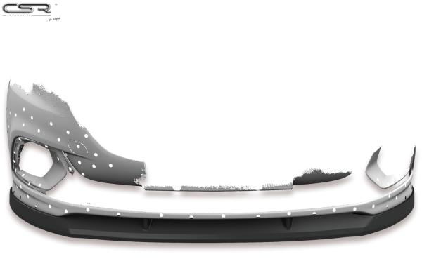CSR Frontspoiler | Cup-Spoilerlippe mit ABE ABE für Opel Corsa E OPC CSL275-L schwarz matt (Lackierung erforderlich)