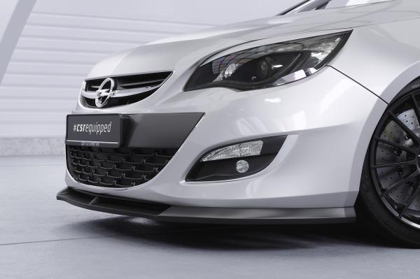 CSR Frontspoiler | Cup-Spoilerlippe mit ABE für Opel Astra J CSL311-M Carbon Look matt strukturiert (keine Lackierung erforderlich)