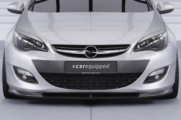 CSR Frontspoiler | Cup-Spoilerlippe mit ABE für Opel Astra J CSL311-M Carbon Look matt strukturiert (keine Lackierung erforderlich)