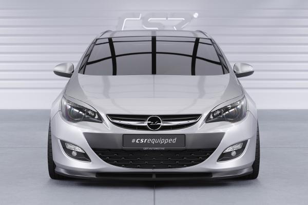 CSR Frontspoiler | Cup-Spoilerlippe mit ABE für Opel Astra J CSL311-M Carbon Look matt strukturiert (keine Lackierung erforderlich)