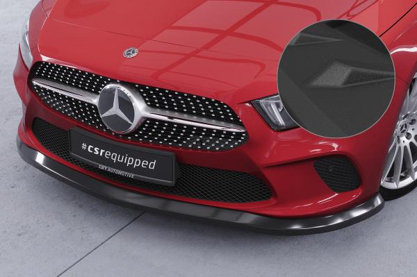 CSR Frontspoiler | Cup-Spoilerlippe mit ABE für Mercedes-Benz A-Klasse W177 CSL312-S schwarz matt strukturiert (keine Lackierung erforderlich)
