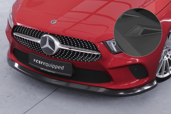 CSR Frontspoiler | Cup-Spoilerlippe mit ABE für Mercedes-Benz A-Klasse W177 CSL312-L schwarz matt (Lackierung erforderlich)