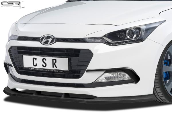 CSR Frontspoiler | Cup-Spoilerlippe mit ABE für Hyundai I20 GB CSL313-S schwarz matt strukturiert (keine Lackierung erforderlich)