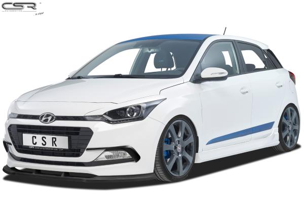 CSR Frontspoiler | Cup-Spoilerlippe mit ABE für Hyundai I20 GB CSL313-L schwarz matt (Lackierung erforderlich)