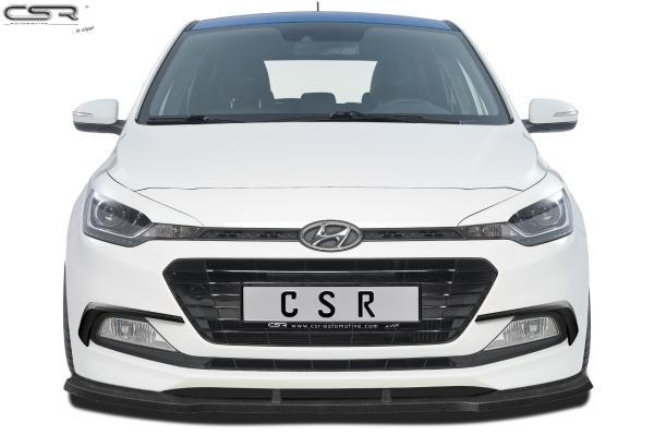 CSR Frontspoiler | Cup-Spoilerlippe mit ABE für Hyundai I20 GB CSL313-L schwarz matt (Lackierung erforderlich)