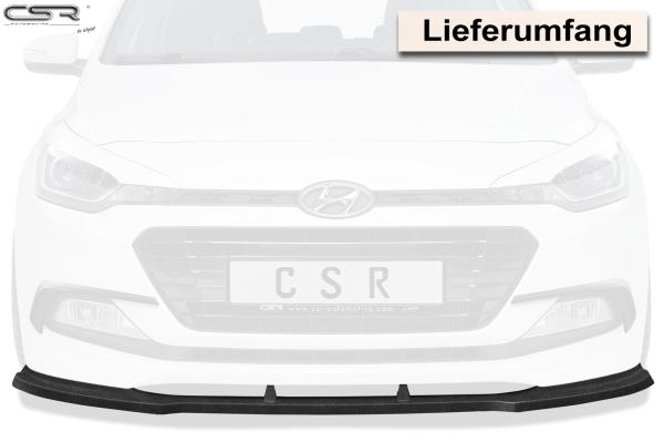 CSR Frontspoiler | Cup-Spoilerlippe mit ABE für Hyundai I20 GB CSL313-L schwarz matt (Lackierung erforderlich)
