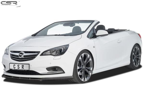 CSR Frontspoiler | Cup-Spoilerlippe mit ABE für Opel Cascada CSL314-M Carbon Look matt strukturiert (keine Lackierung erforderlich)