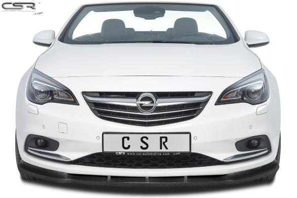 CSR Frontspoiler | Cup-Spoilerlippe mit ABE für Opel Cascada CSL314-M Carbon Look matt strukturiert (keine Lackierung erforderlich)
