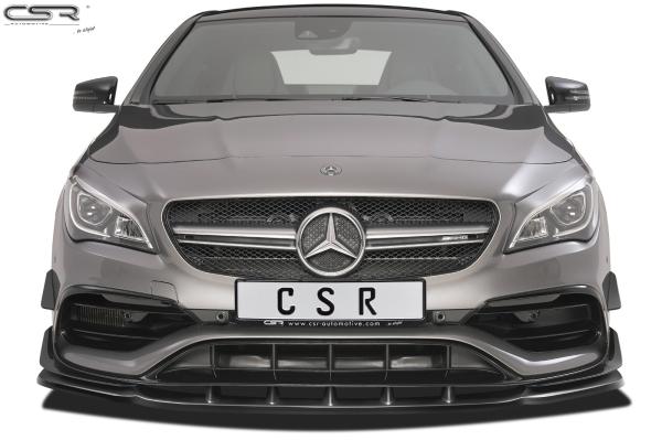 CSR Frontspoiler | Cup-Spoilerlippe mit ABE für Mercedes-Benz CLA 45 AMG / A 45 AMG CSL315-M Carbon Look matt strukturiert (keine Lackierung erforderlich)
