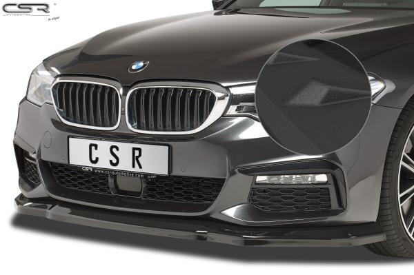 CSR Frontspoiler | Cup-Spoilerlippe mit ABE für BMW 5er G30/G31 M-Paket CSL316-S schwarz matt strukturiert (keine Lackierung erforderlich)