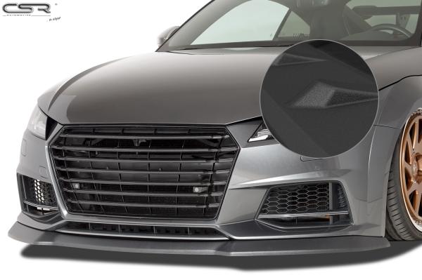 CSR Frontspoiler | Cup-Spoilerlippe mit ABE für Audi TTS FV/8S CSL320-S schwarz matt strukturiert (keine Lackierung erforderlich)