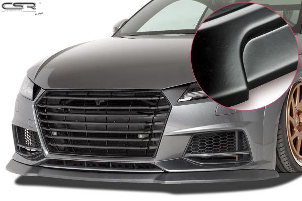 CSR Frontspoiler | Cup-Spoilerlippe mit ABE für Audi TTS FV/8S CSL320-L schwarz matt (Lackierung erforderlich)