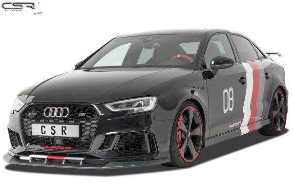 CSR Frontspoiler | Cup-Spoilerlippe mit ABE für Audi RS3 8V CSL322-M Carbon Look matt strukturiert (keine Lackierung erforderlich)
