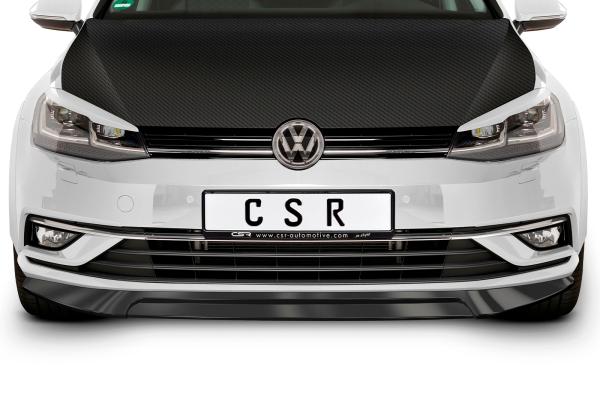 CSR Frontspoiler | Cup-Spoilerlippe mit ABE für VW Golf 7 CSL324-S Strukturiert schwarz matt (keine Lackierung erforderlich)