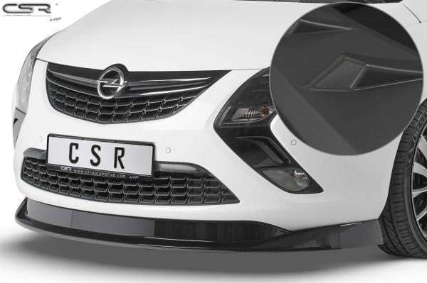 CSR Frontspoiler | Cup-Spoilerlippe mit ABE für Opel Zafira C Tourer CSL326-L schwarz matt (Lackierung erforderlich)