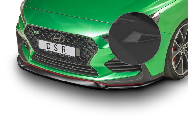 CSR Frontspoiler | Cup-Spoilerlippe mit ABE für Hyundai I30 (PD) N/N-Line CSL331-S schwarz matt strukturiert (keine Lackierung erforderlich)