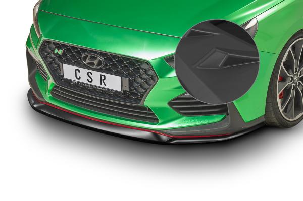 CSR Frontspoiler | Cup-Spoilerlippe mit ABE für Hyundai I30 (PD) N/N-Line CSL331-L schwarz matt (Lackierung erforderlich)