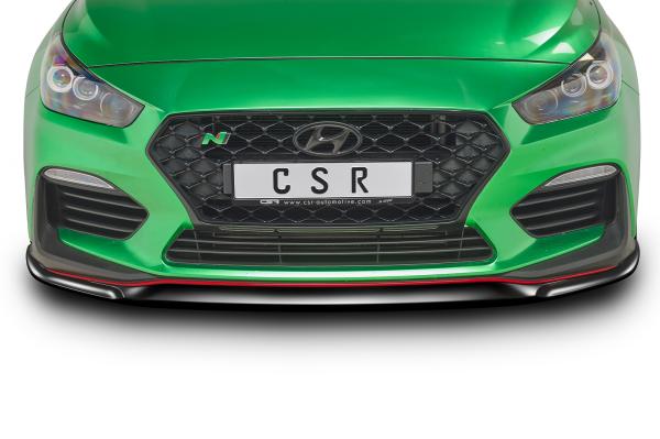 CSR Frontspoiler | Cup-Spoilerlippe mit ABE für Hyundai I30 (PD) N/N-Line CSL331-L schwarz matt (Lackierung erforderlich)