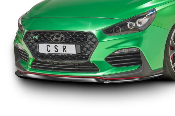 CSR Frontspoiler | Cup-Spoilerlippe mit ABE für Hyundai I30 (PD) N/N-Line CSL331-L schwarz matt (Lackierung erforderlich)