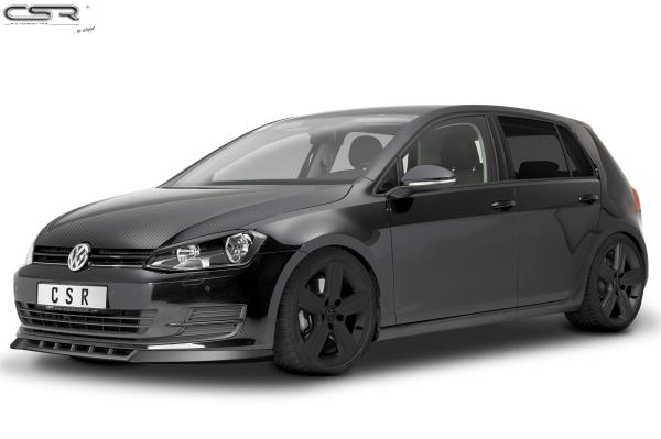 CSR Frontspoiler | Cup-Spoilerlippe mit ABE für VW Golf 7 CSL332-S Strukturiert schwarz matt (keine Lackierung erforderlich)
