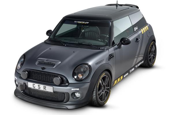 CSR Frontspoiler | Cup-Spoilerlippe mit ABE für Mini Rxx CSL334-C Carbon Look Hochglanz (keine Lackierung erforderlich)