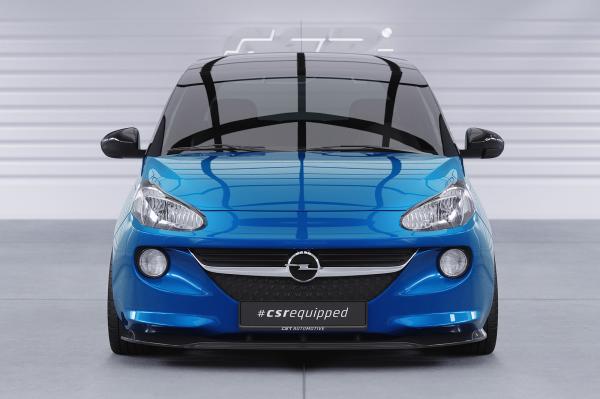 CSR Frontspoiler | Cup-Spoilerlippe mit ABE für Opel Adam CSL335-G Glossy schwarz Hochglanz (keine Lackierung erforderlich)