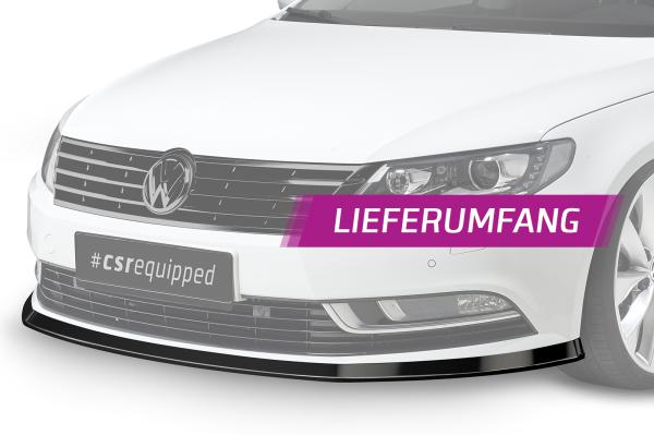 CSR Frontspoiler | Cup-Spoilerlippe mit ABE für VW CC CSL342-K Kupfer matt (keine Lackierung erforderlich)