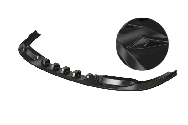 CSR Frontspoiler | Cup-Spoilerlippe mit ABE für VW Passat B6 R36 CSL343-G Glossy schwarz Hochglanz (keine Lackierung erforderlich)