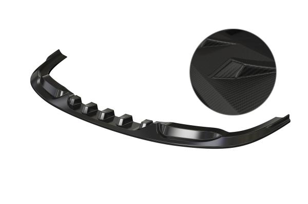 CSR Frontspoiler | Cup-Spoilerlippe mit ABE für VW Passat B6 R36 CSL343-M Carbon Look matt strukturiert (keine Lackierung erforderlich)