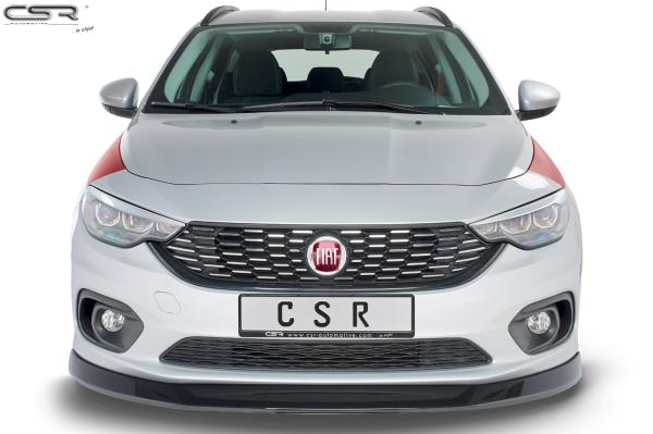 CSR Frontspoiler | Cup-Spoilerlippe mit ABE für Fiat Tipo (Typ 356) CSL344-G Glossy schwarz Hochglanz (keine Lackierung erforderlich)