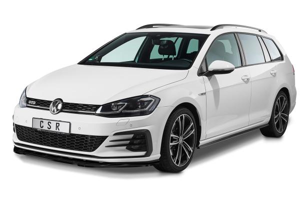 CSR Frontspoiler | Cup-Spoilerlippe mit ABE für VW Golf 7 GTI / GTD CSL345-G Glossy schwarz glänzend (keine Lackierung erforderlich)