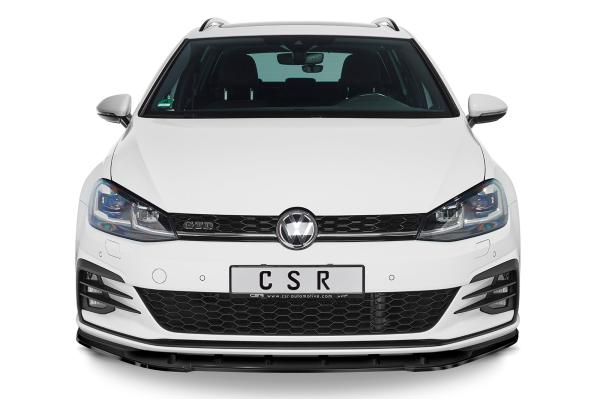 CSR Frontspoiler | Cup-Spoilerlippe mit ABE für VW Golf 7 GTI / GTD CSL345-G Glossy schwarz glänzend (keine Lackierung erforderlich)