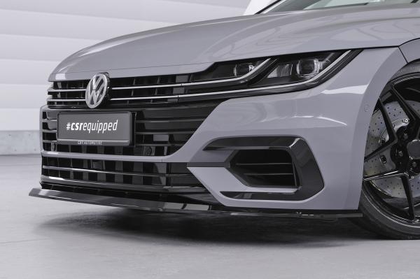 CSR Frontspoiler | Cup-Spoilerlippe mit ABE für VW Arteon R-Line CSL348-L schwarz matt (Lackierung erforderlich)