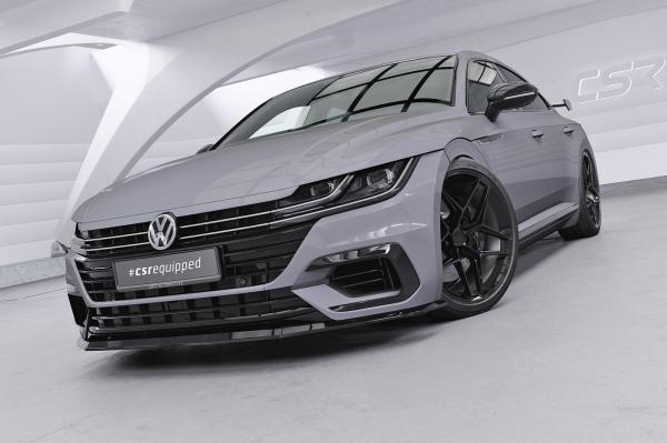 CSR Frontspoiler | Cup-Spoilerlippe mit ABE für VW Arteon R-Line CSL348-L schwarz matt (Lackierung erforderlich)