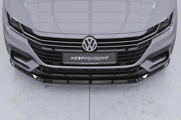 CSR Frontspoiler | Cup-Spoilerlippe mit ABE für VW Arteon R-Line CSL348-L schwarz matt (Lackierung erforderlich)
