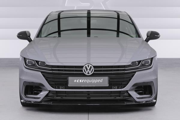 CSR Frontspoiler | Cup-Spoilerlippe mit ABE für VW Arteon R-Line CSL348-L schwarz matt (Lackierung erforderlich)