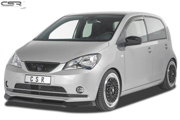 CSR Frontspoiler | Cup-Spoilerlippe mit ABE für Seat Mii CSL349-G Glossy schwarz glänzend (keine Lackierung erforderlich)