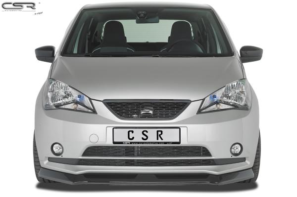 CSR Frontspoiler | Cup-Spoilerlippe mit ABE für Seat Mii CSL349-G Glossy schwarz glänzend (keine Lackierung erforderlich)