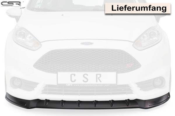 CSR Frontspoiler | Cup-Spoilerlippe mit ABE für Ford Fiesta MK7 ST CSL351-L schwarz matt (Lackierung erforderlich)