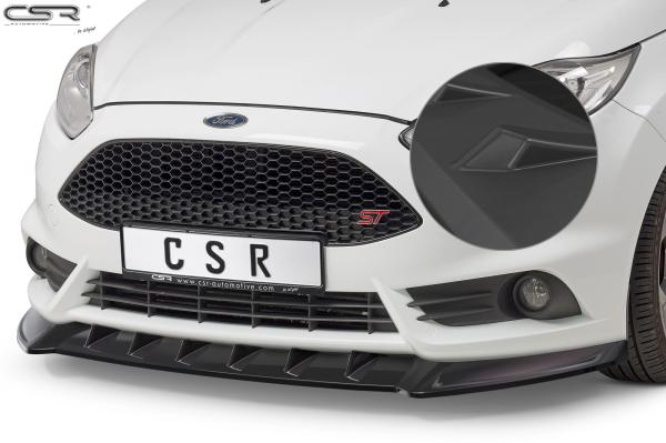 CSR Frontspoiler | Cup-Spoilerlippe mit ABE für Ford Fiesta MK7 ST CSL351-L schwarz matt (Lackierung erforderlich)