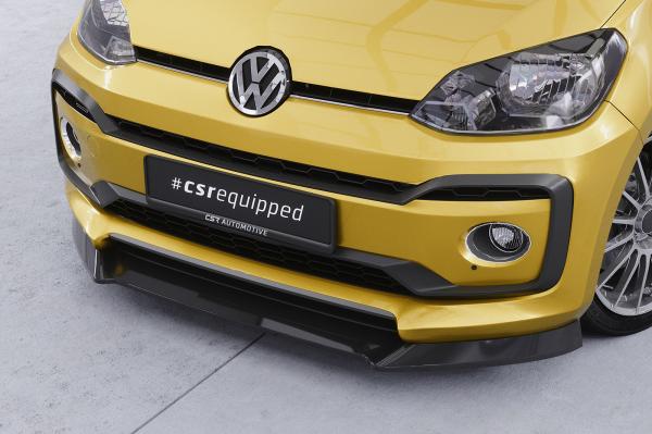 CSR Frontspoiler | Cup-Spoilerlippe mit ABE für VW up! CSL353-G Glossy schwarz glänzend (keine Lackierung erforderlich)