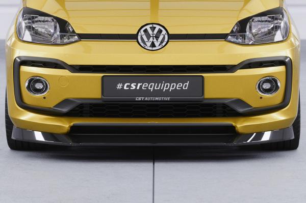 CSR Frontspoiler | Cup-Spoilerlippe mit ABE für VW up! CSL353-G Glossy schwarz glänzend (keine Lackierung erforderlich)