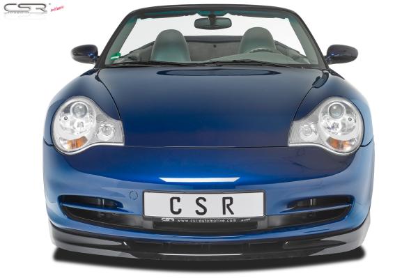 CSR Frontspoiler | Cup-Spoilerlippe mit ABE für Porsche 911/996 CSL355-G Glossy schwarz glänzend (keine Lackierung erforderlich)