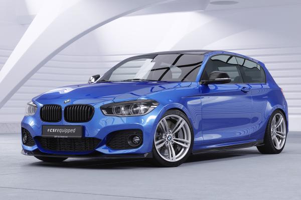 CSR Frontspoiler | Cup-Spoilerlippe mit ABE für BMW 1er F20/F21 M-Paket CSL356-S schwarz matt strukturiert (keine Lackierung erforderlich)