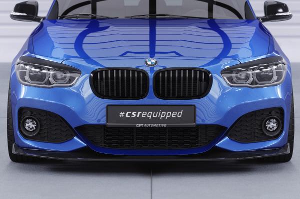 CSR Frontspoiler | Cup-Spoilerlippe mit ABE für BMW 1er F20/F21 M-Paket CSL356-S schwarz matt strukturiert (keine Lackierung erforderlich)