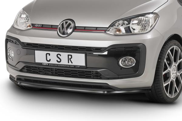 CSR Frontspoiler | Cup-Spoilerlippe mit ABE für VW up! GTI CSL357-L Lackierung erforderlich (schwarz matt)