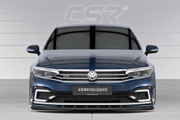 CSR Frontspoiler | Cup-Spoilerlippe mit ABE für VW Passat B8 Typ 3G CSL358-C Carbon Look Hochglanz (keine Lackierung erforderlich)